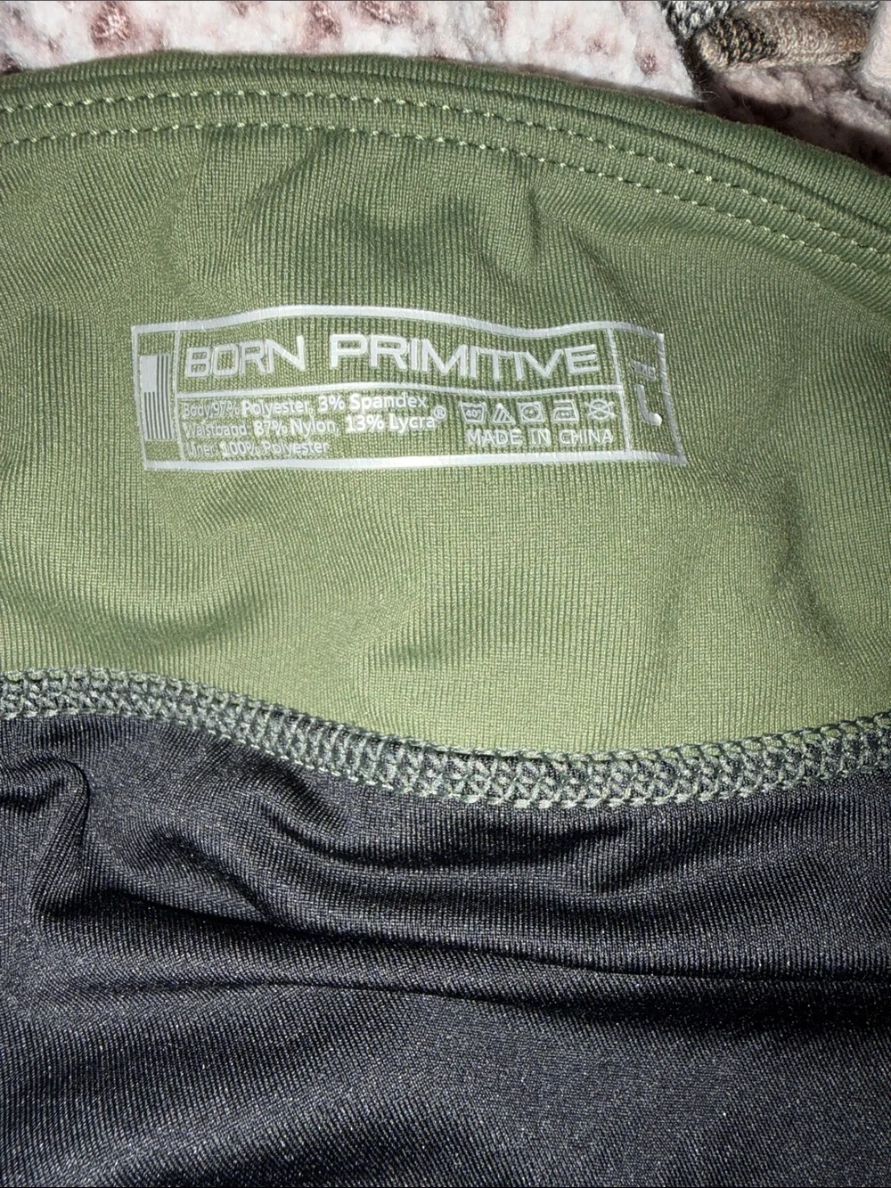 Born Primitive Olive Green Women's Athletic Shorts